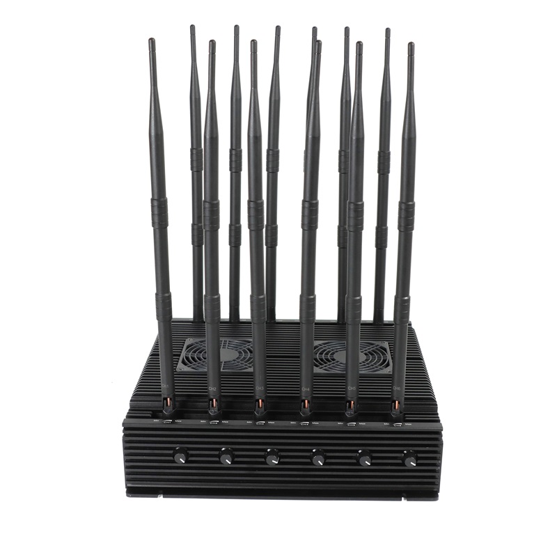 Wholesale 3G 4G 5G Cellphone signal jammer with 12 Antennas indoor 90W  jamming up to 80m
